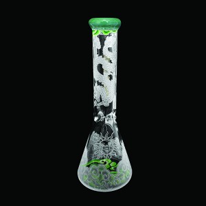 sandblasted Glass bong11